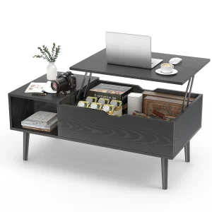 Lift Top Coffee Tables For Living Room with Adjustable Storage Shelf Easy Lift Or Lower