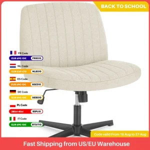 Cross Legged Office Living Room Rocking Gaming Chair with Adjustable Swivel Capability